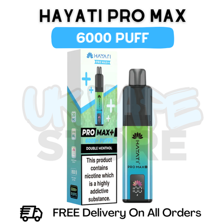 Double Menthol Hayati Pro Max 6000 Kit - ukvapestore