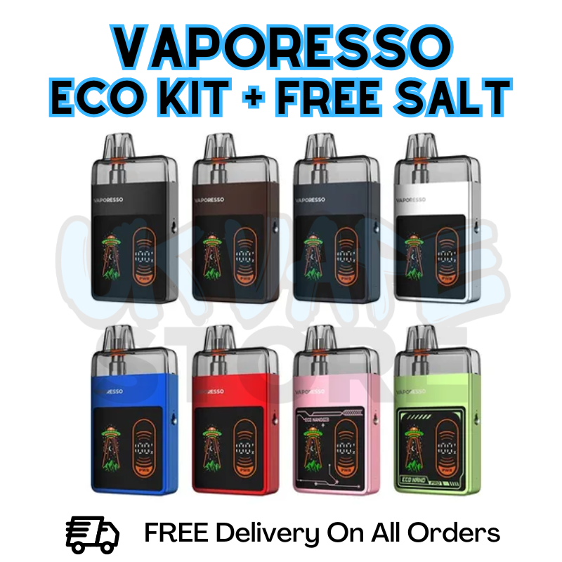 Vaporesso Eco Nano PRO Kit + FREE Elux Salt | 14.50  UK Vape Store