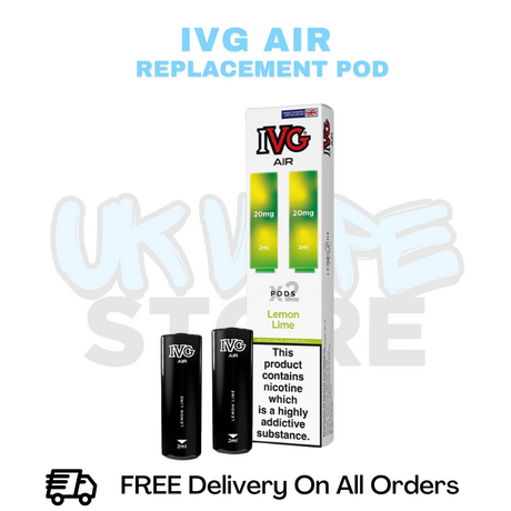 Buy Online Lemon Lime IVG Air Prefilled Pod - £3.49
