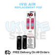 Buy Online Strawberry Raspberry Ice IVG Air Prefilled Pod - £3.49
