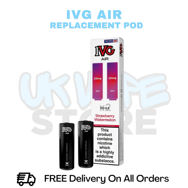 Buy Online Strawberry Watermelon IVG Air Prefilled Pod - £3.49