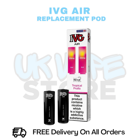 Buy Online Tropical Fruits IVG Air Prefilled Pod - £3.49