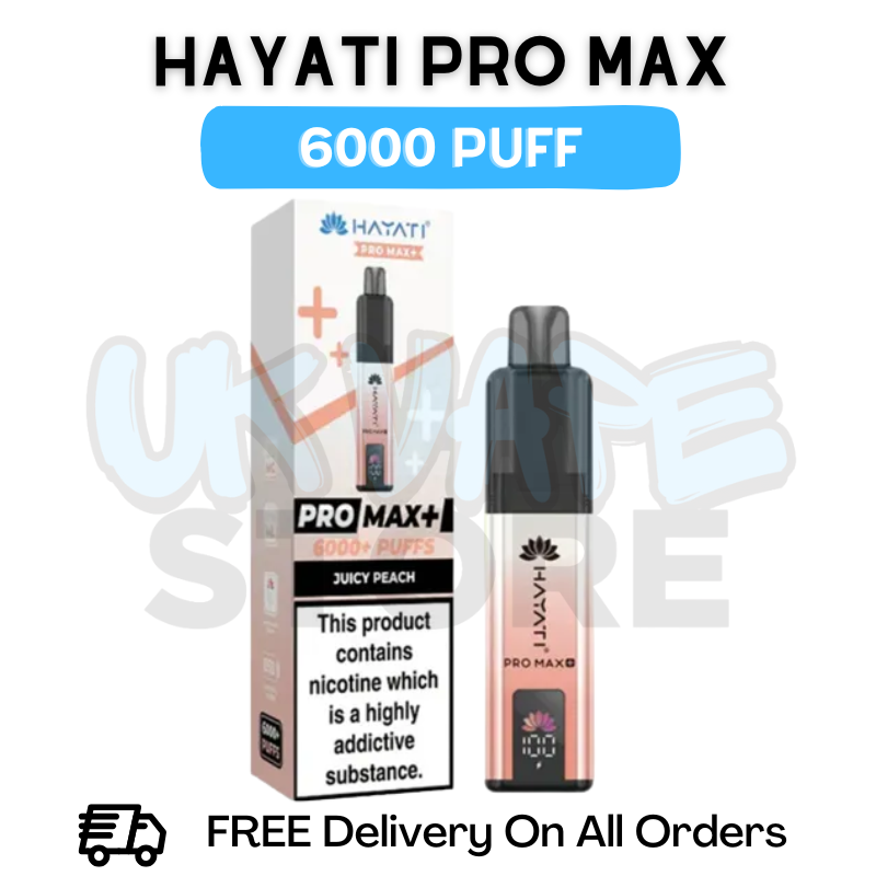Juicy Peach Hayati Pro Max 6000 Kit – UK Vape Store