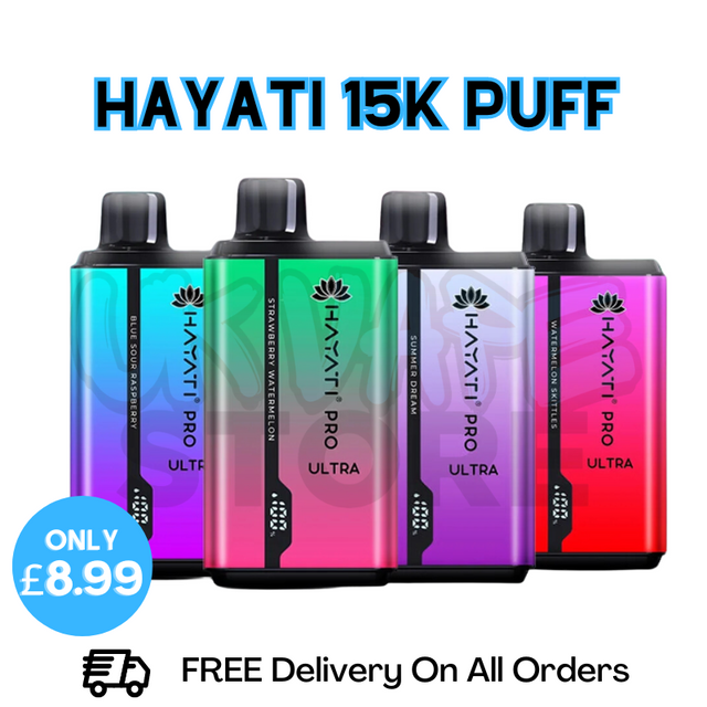 Shop Hayati Pro Ultra 15K Puffs 15000 Twist Disposable - ONLY £8.99 - UK Vape Store