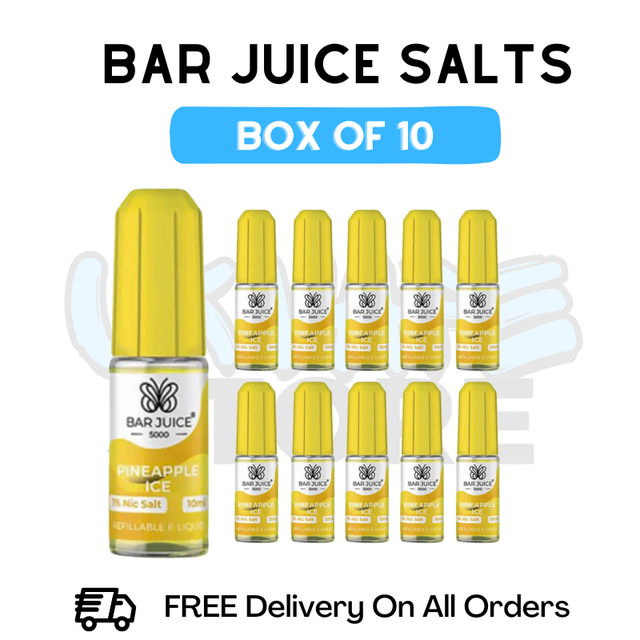 Shop Pineapple Ice Bar Juice 5000 Salt Box Of 10 - UK Vape World