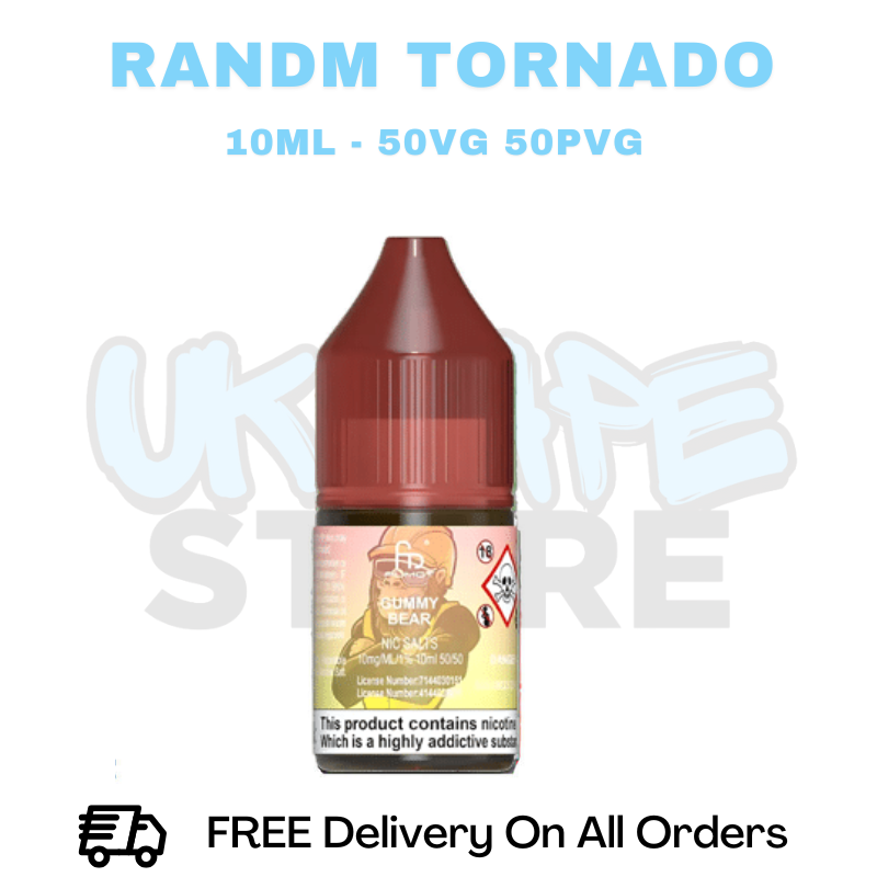 Buy Online RandM Tornado 7000 Gummy Bear Nic Salt
