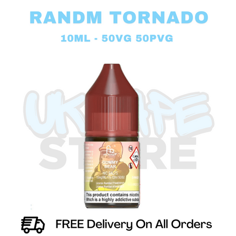 Buy Online RandM Tornado 7000 Gummy Bear Nic Salt