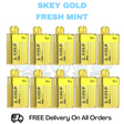 Buy Online Fresh Mint SKEY Crystal Gold 600 Box Of 10