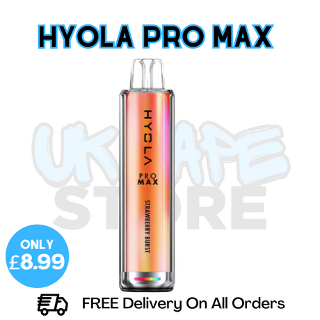 Shop Strawberry Burst Hyola Pro Max 6000 Puff - Only £8.99 - UK Vape World