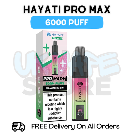Strawberry Kiwi Hayati Pro Max 6000 Kit - ukvapesore